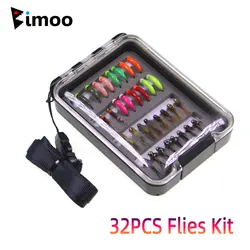Kit moscas para trucha Bimoo – Ninfa tungsteno y wet fly