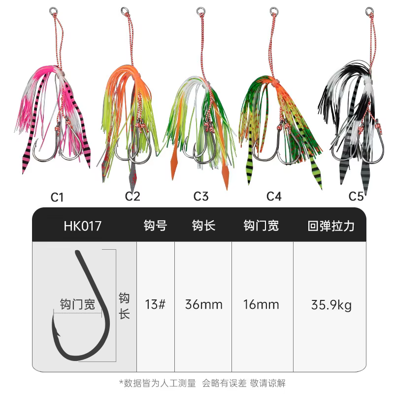 Señuelo Tenya Madai con faldas de silicona para jigging Tai Kabura - imagen 3