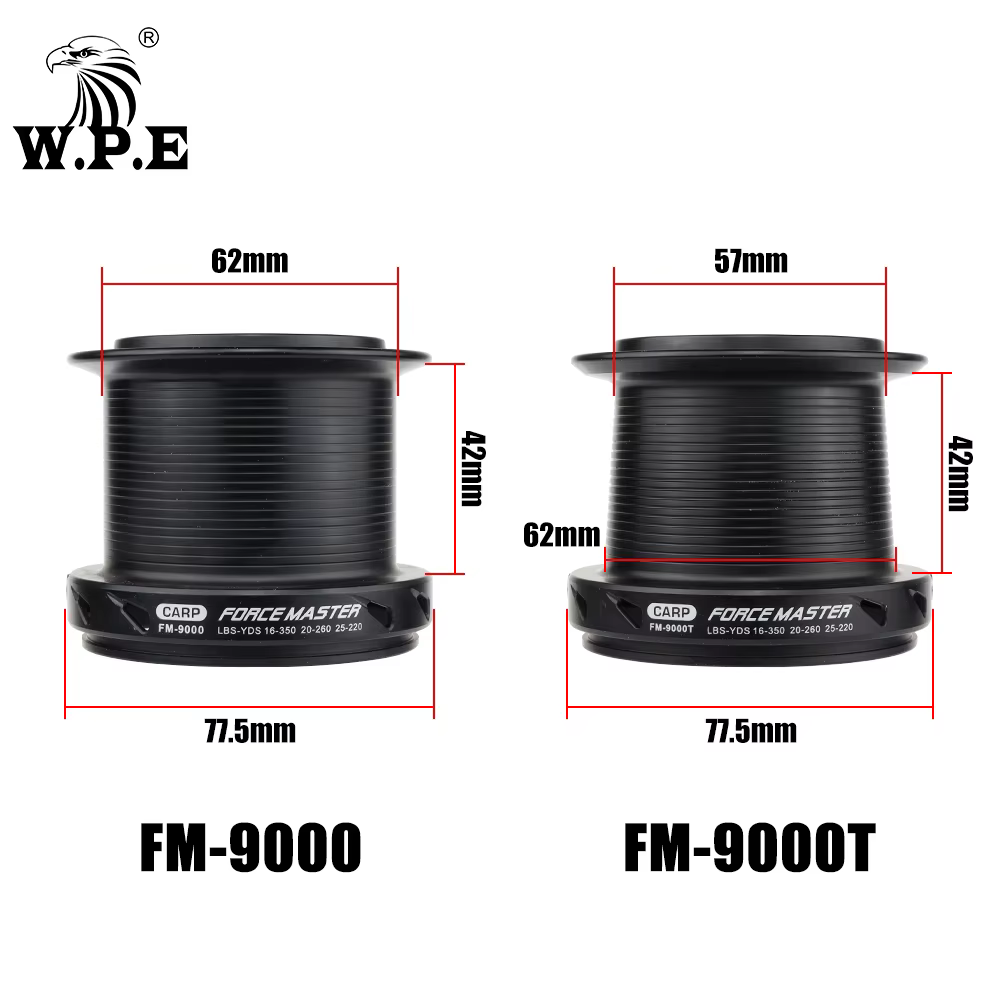 Carrete FM9000 para carpa – 9+1 rodamientos, relación 4,4:1 - imagen 2