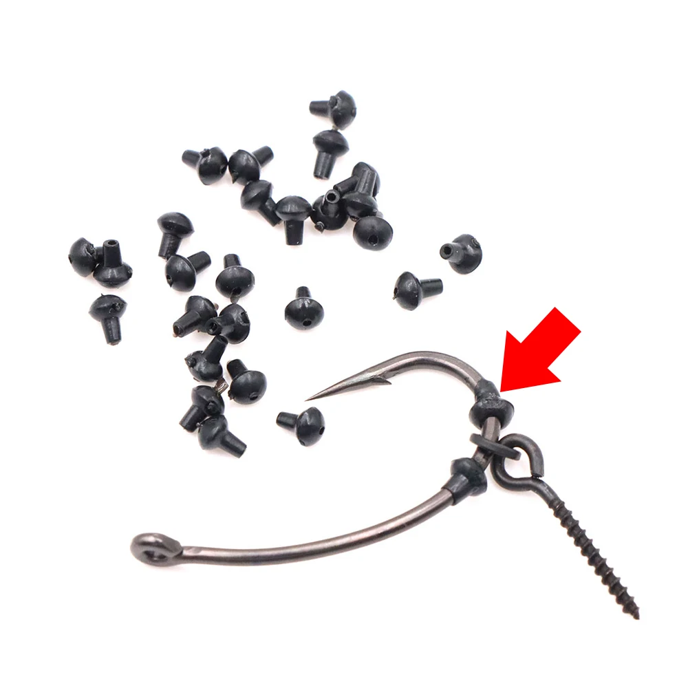Kit de 50 cuentas de goma para pesca