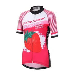 Camiseta de ciclismo mujer transpirable de manga corta