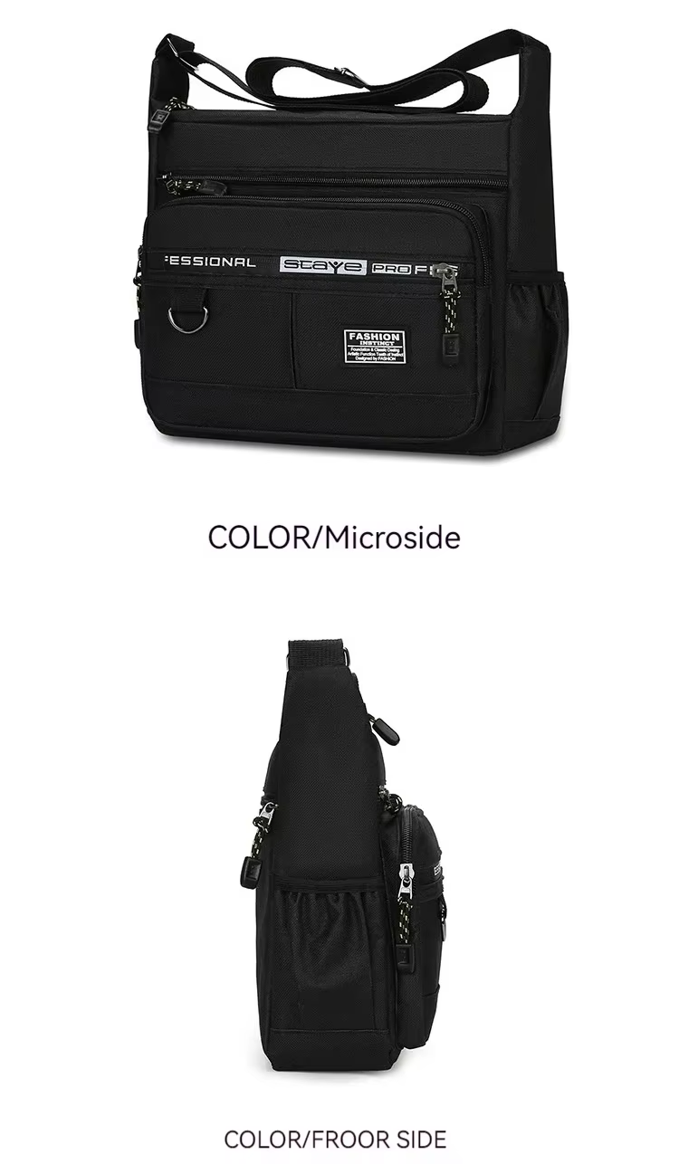 SHIQIAN bolso cruzado hombre gran capacidad múltiples bolsillos moda - imagen 3
