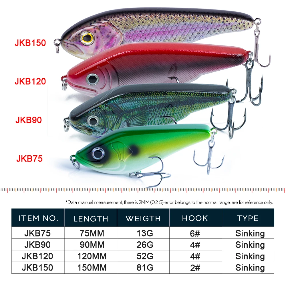 Hanlin Glide Jerkbait – Crankbait duro para lubina y black bass - imagen 3