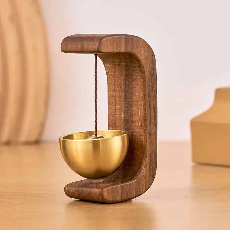 Alarma de pesca inalámbrica estilo japonés madera - imagen 2