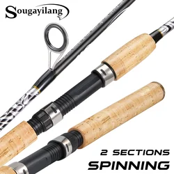Caña spinning extensible Sougayilang fibra vidrio 2,25m corcho