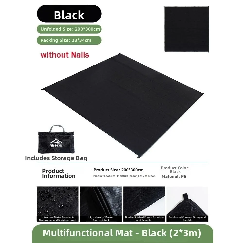 Tapete impermeable para suelo de tienda y camping, resistente