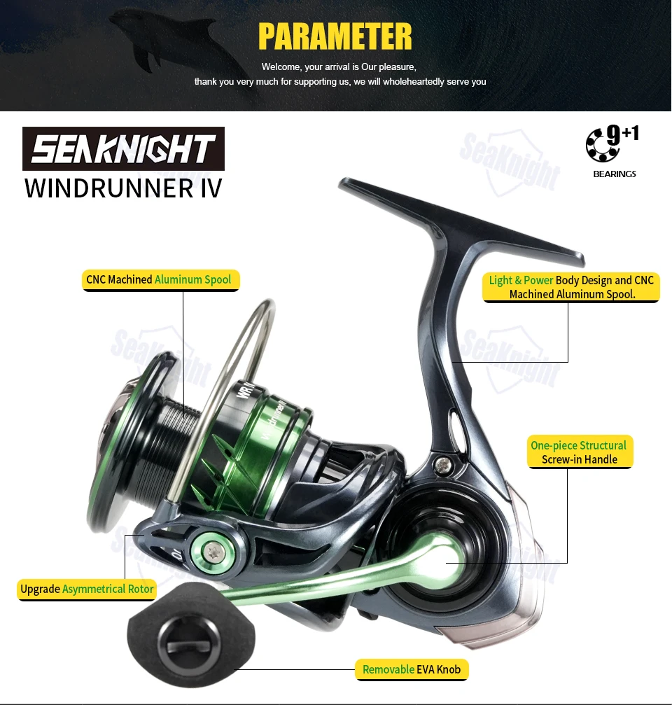 Carrete SeaKnight WR4X vista general