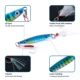 Goture Metal Jig con ojos 3D y anzuelos de pluma para lubina - imagen 5