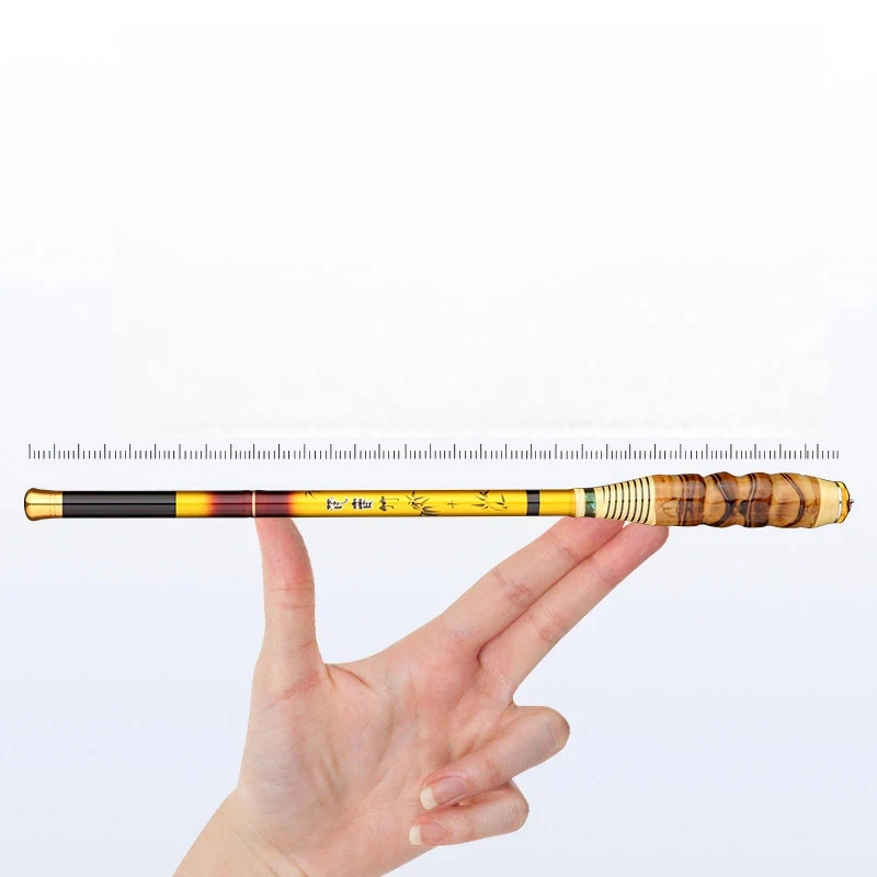 Caña ultraligera de carbono para pesca, bolsillo portátil plegable - imagen 4