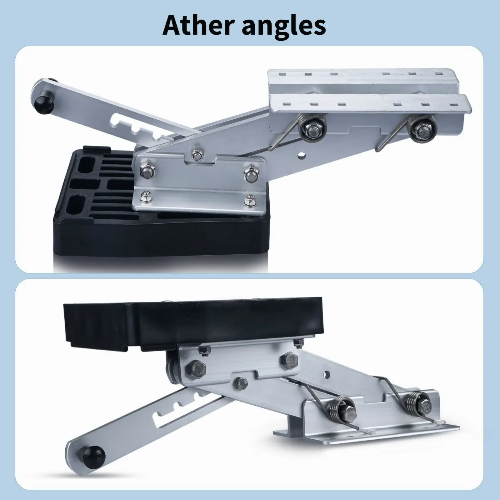 Soporte de motor Kicker instalado en barco