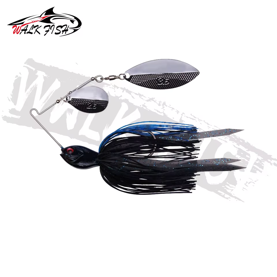 WALK FISH Spinnerbait Metal – Señuelo giratorio para lucio - imagen 2