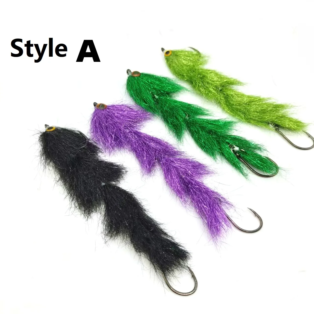 Detalle de plumas y acabado del streamer