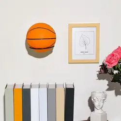 Soporte para Balones de Baloncesto y Fútbol, 4 Piezas, Soportes de Pared para Balones, Estantes de Almacenamiento Multifuncionales para Fútbol