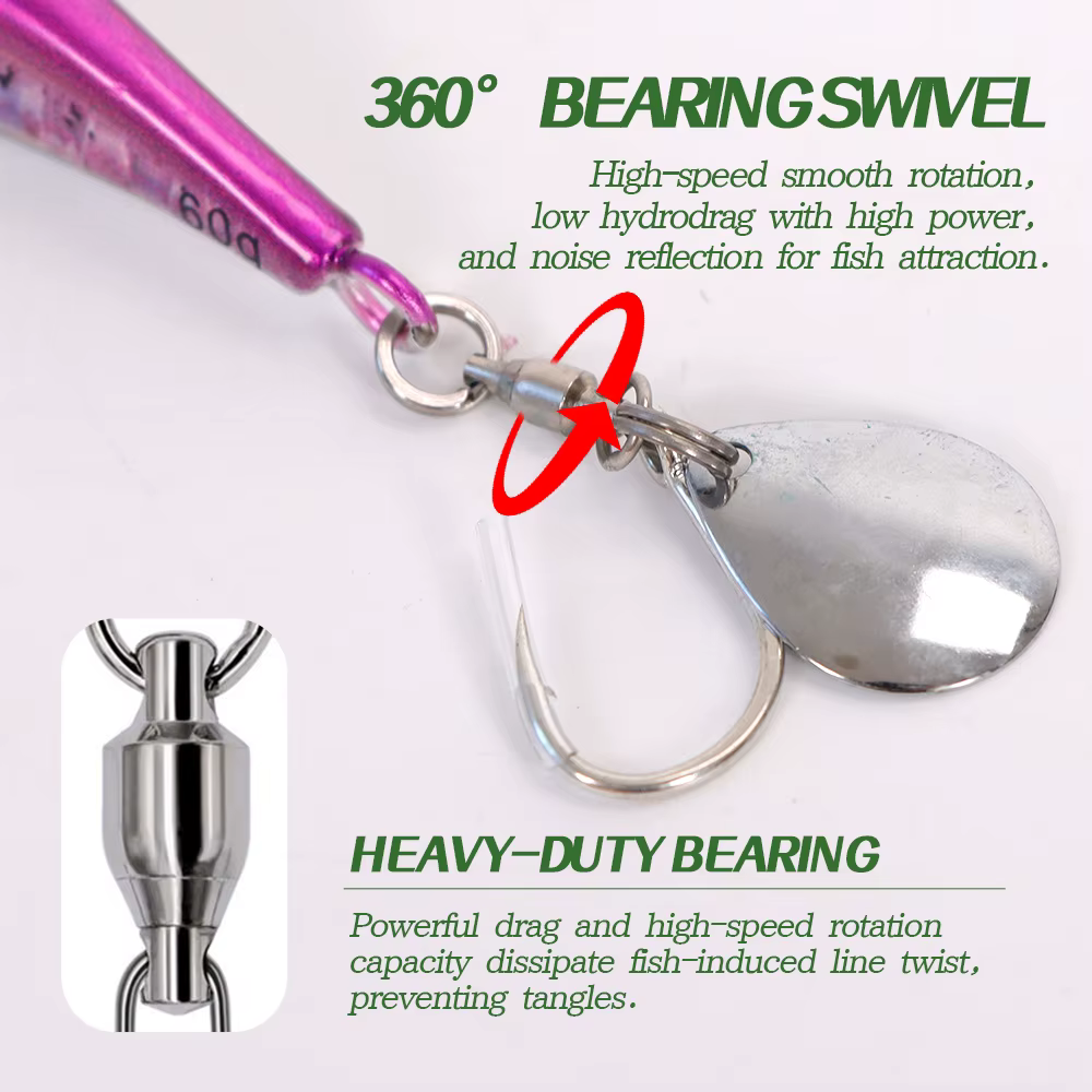 TOLU Metal Jig Hundimiento Rápido Atún - imagen 2
