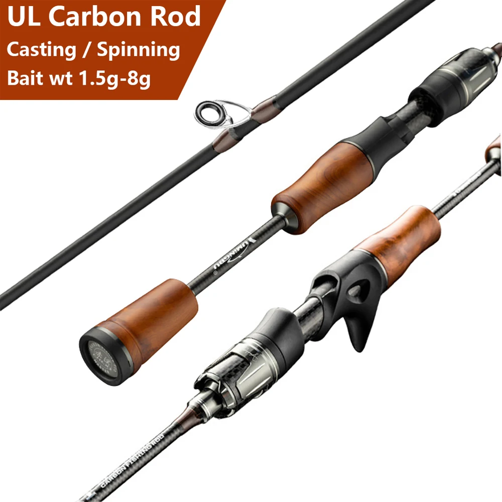 UL Caña Ultraligera Carbono - Pesca Lago Trucha Lubina Carpa - imagen 2