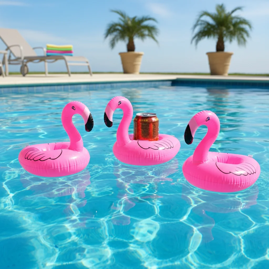 Portavasos flotante inflable de PVC Firebird para piscina y playa - imagen 2