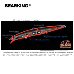 BEARKING Shone Señuelo Minnow Wobbler – Sistema peso tungsteno