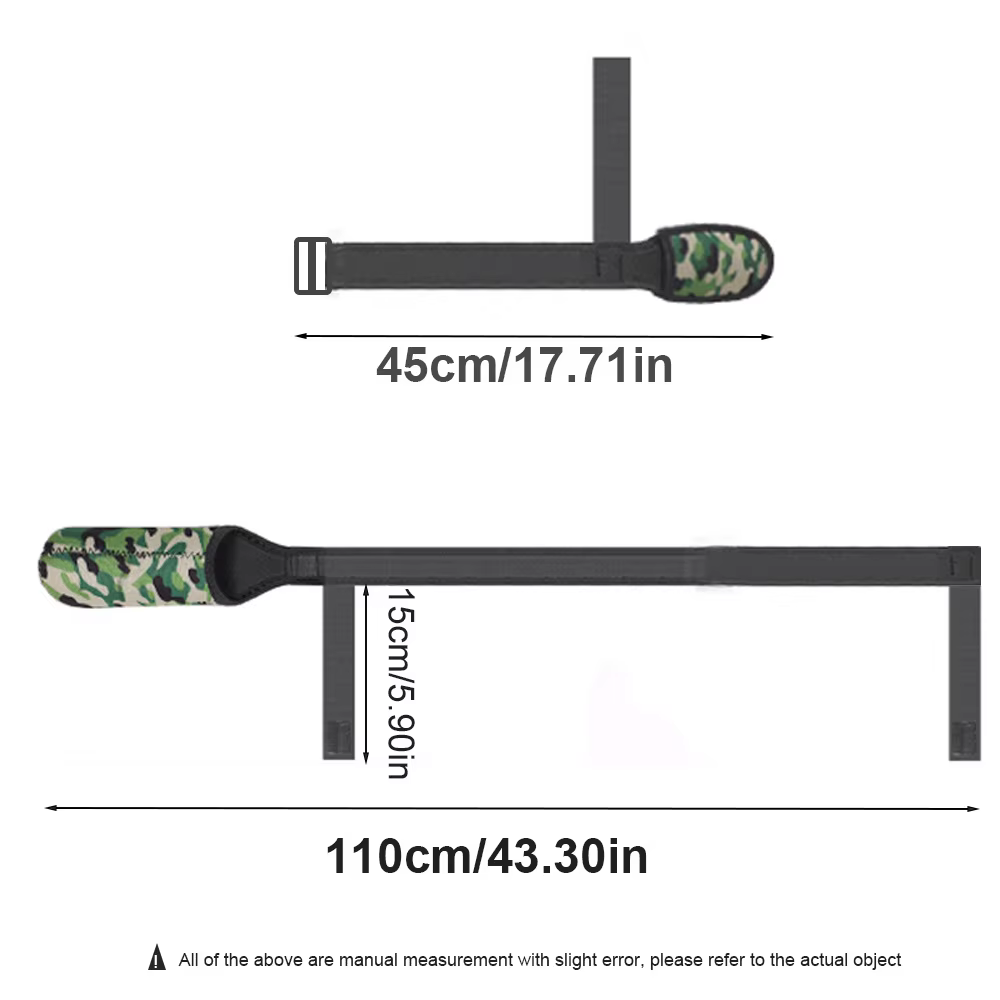 Protector de cinturón para cañas de pescar portátil con velcro - imagen 3