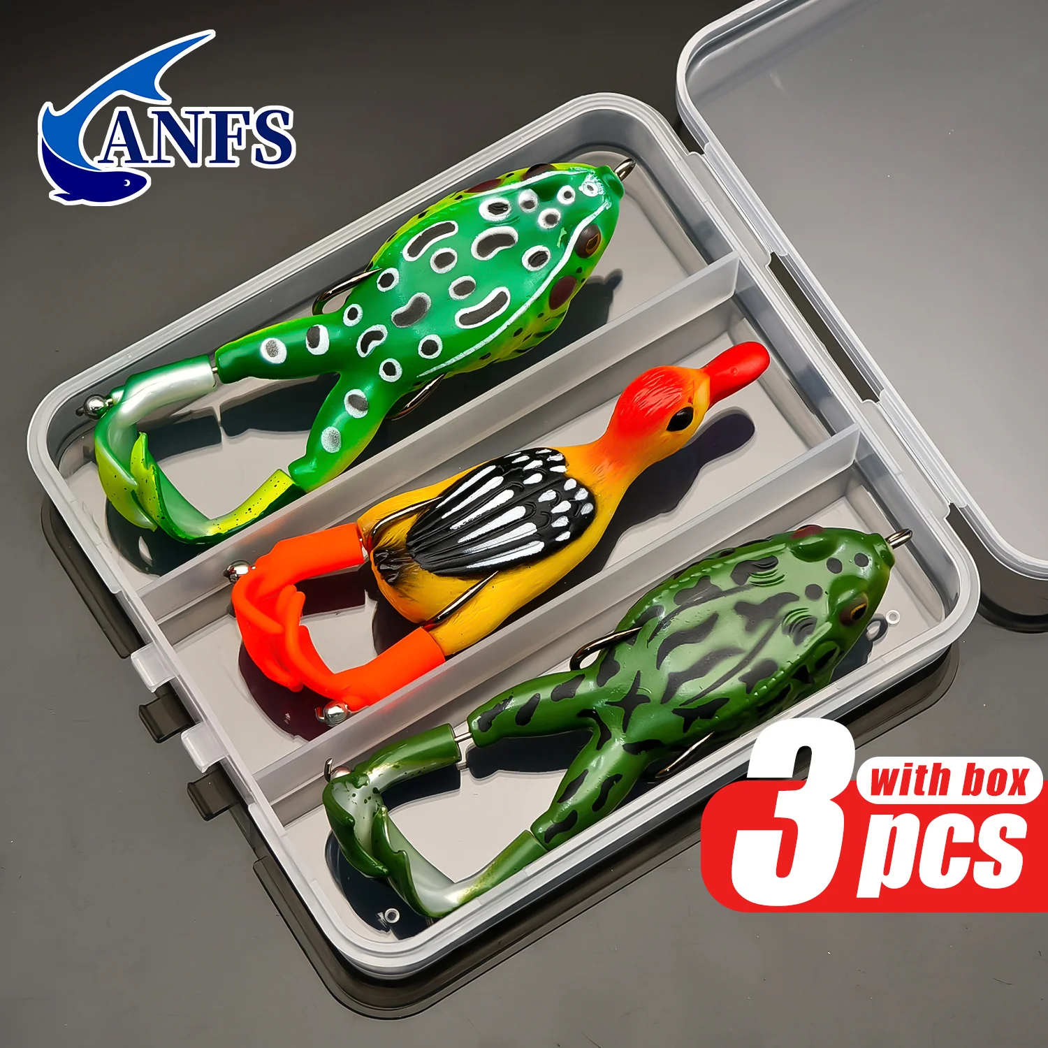 ANFS Rana Pato – Señuelo topwater vinilo agua dulce - imagen 5