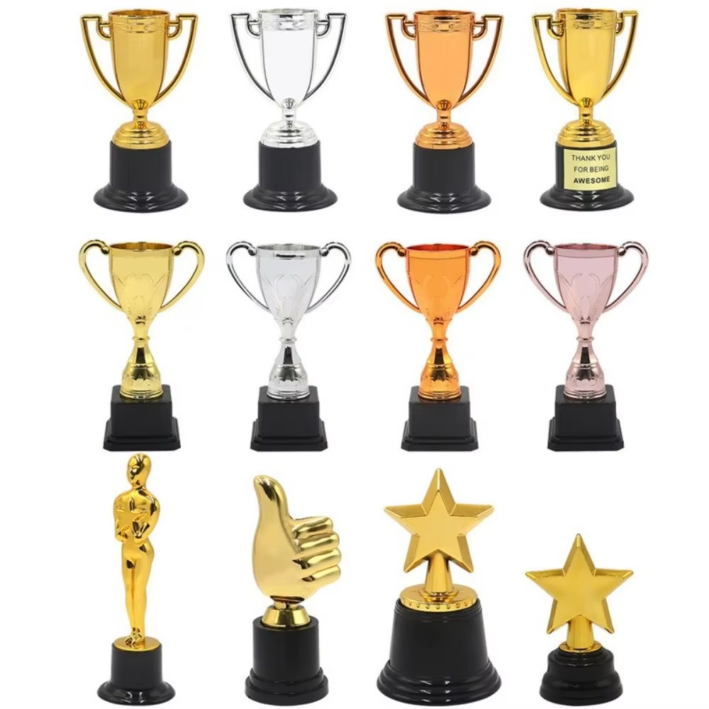 Trofeo mini de estrella pentagrama de plástico para premio - imagen 3