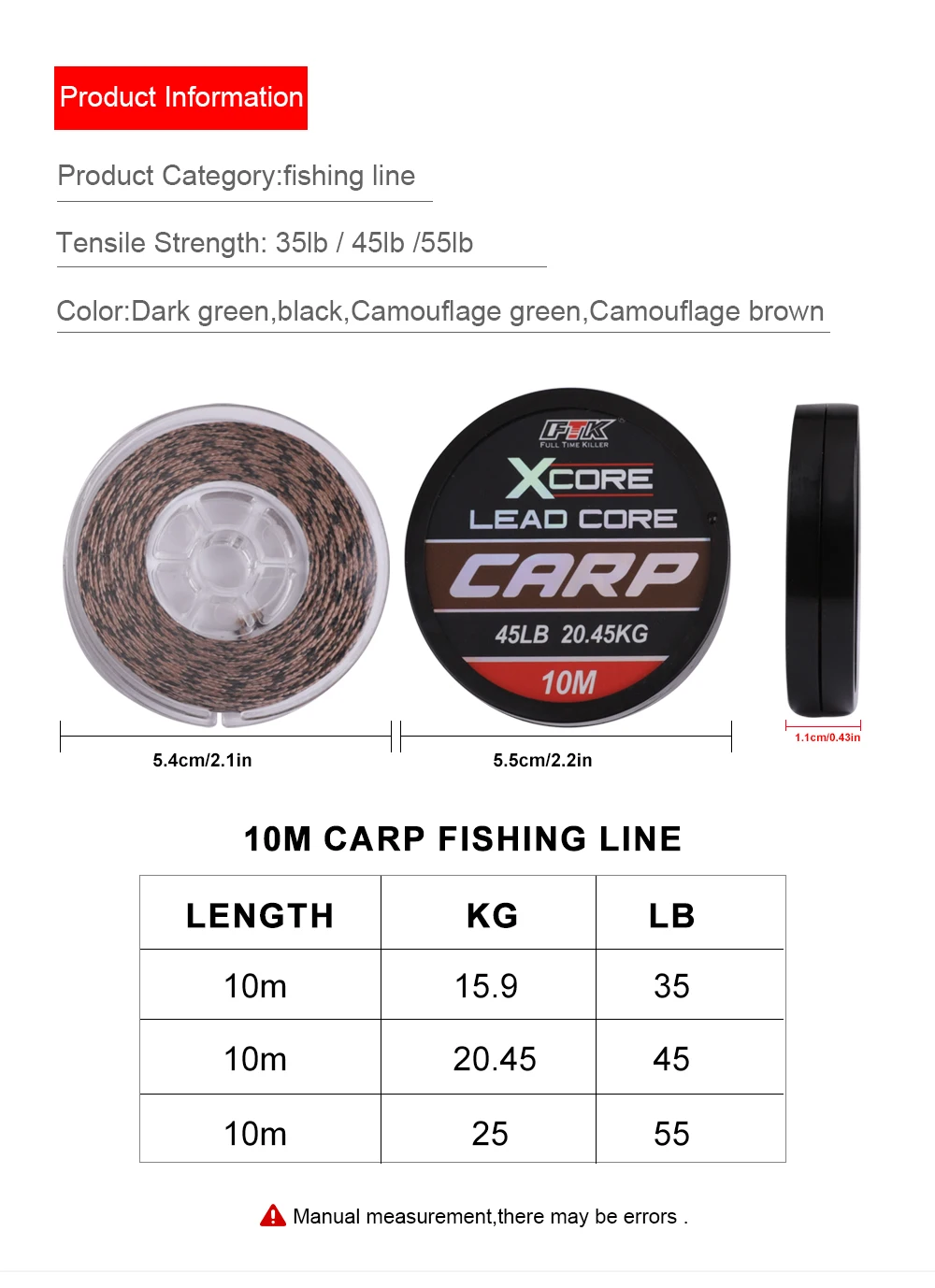 Ejemplo de montaje de carpa con la línea FTK Leadcore