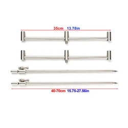 Hirisi Rod Pod telescópico de acero inoxidable para carpfishing