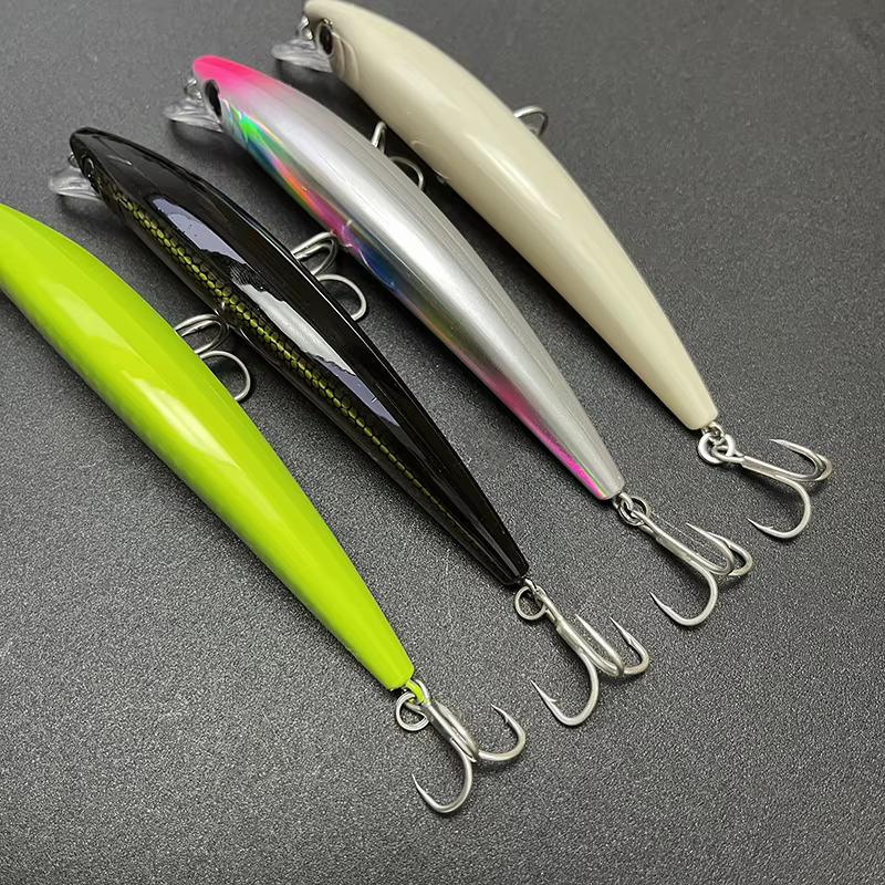 Wobbler Jerkbait flotante 3D para lubina de agua salada - imagen 3