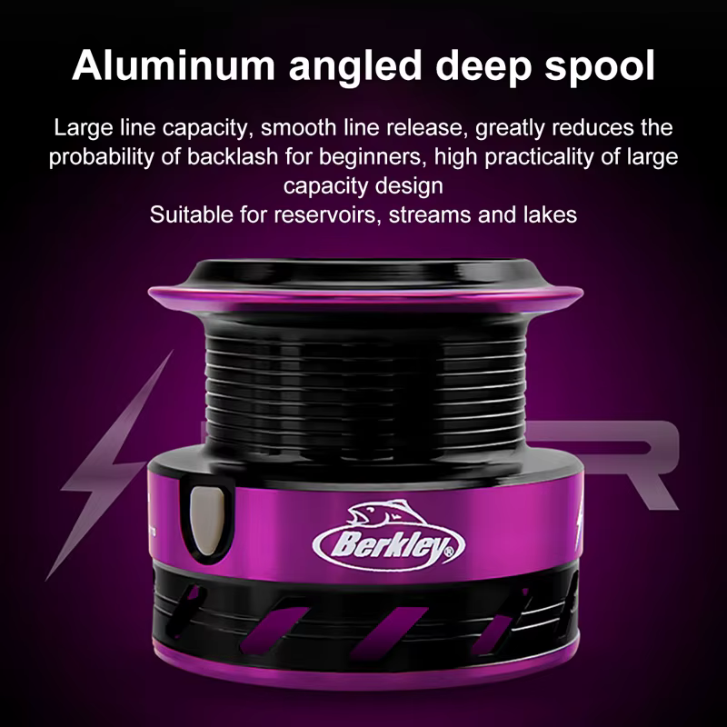 Carrete Berkley Mini Spinning – Metal, Lanzamiento Largo, 5.1:1 - imagen 3