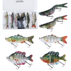 Señuelo Articulado Goture 10 cm – Hundimiento lento para agua dulce y salada