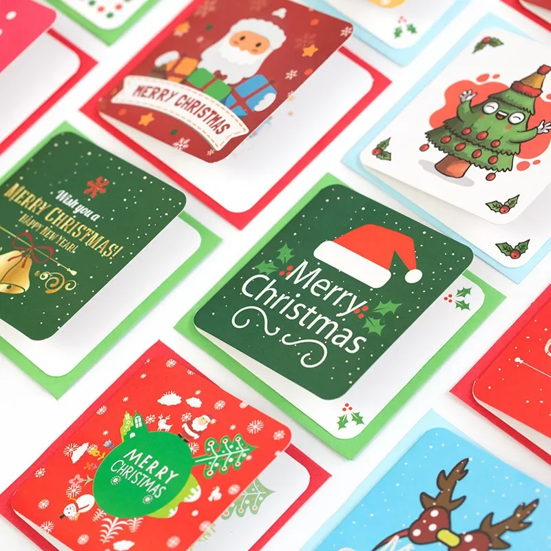 Tarjetas de felicitación navideñas con sobres y postales para niños - imagen 2