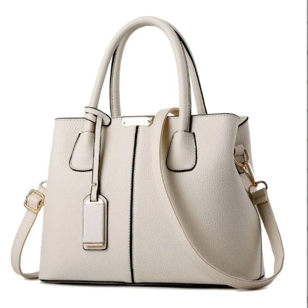 Bolso bandolera de PU elegante para mujer, gran capacidad