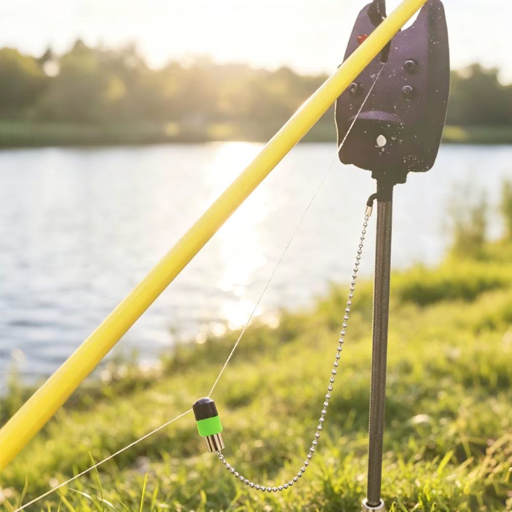 Alarma de mordeduras Swinger – Cadena de acero para carpa
