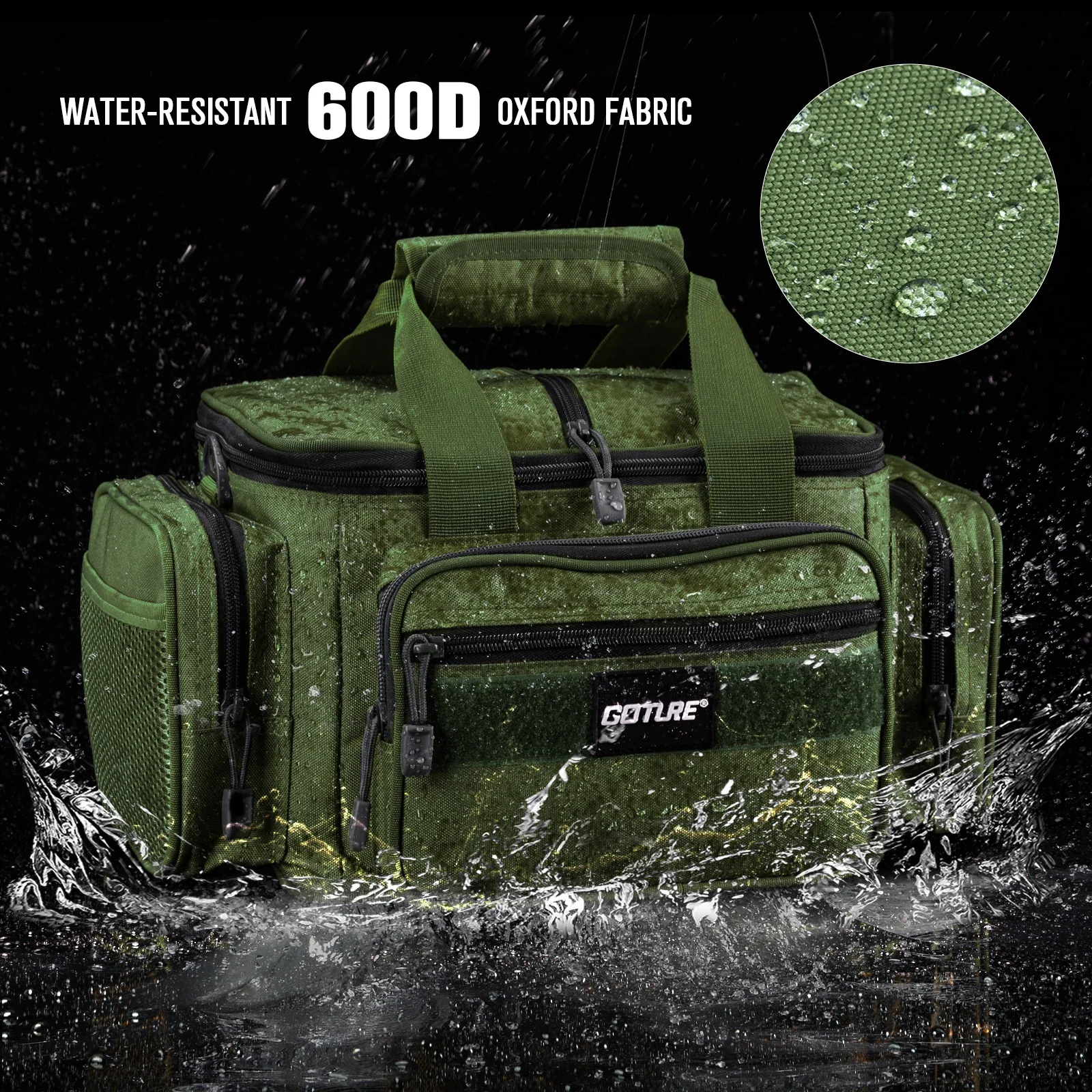 Goture Bolsa de Pesca Hombro 600D Oxford – Picnic y Acampada - imagen 4