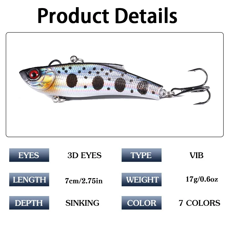 Crankbait vibrador VIB para lucio de invierno – Wobbler hundible - imagen 4