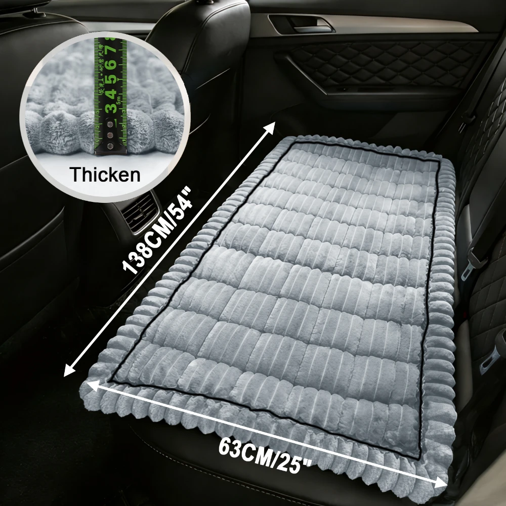 Cama para mascotas antideslizante a cuadros asiento trasero - imagen 4