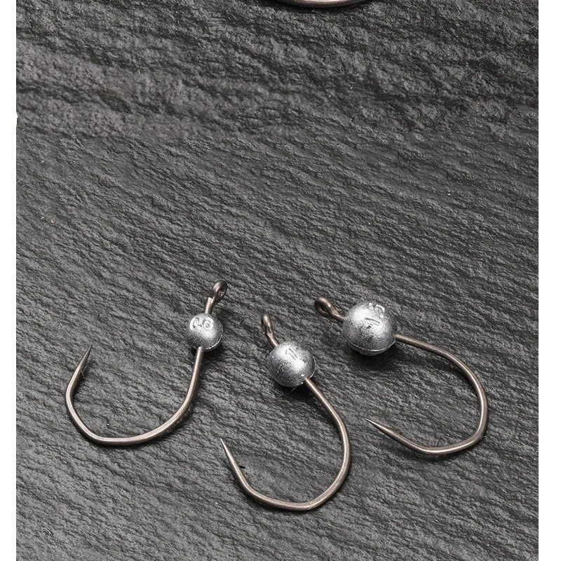 Anzuelos micro jig head Noodle Worm – para drop shot y wacky rig