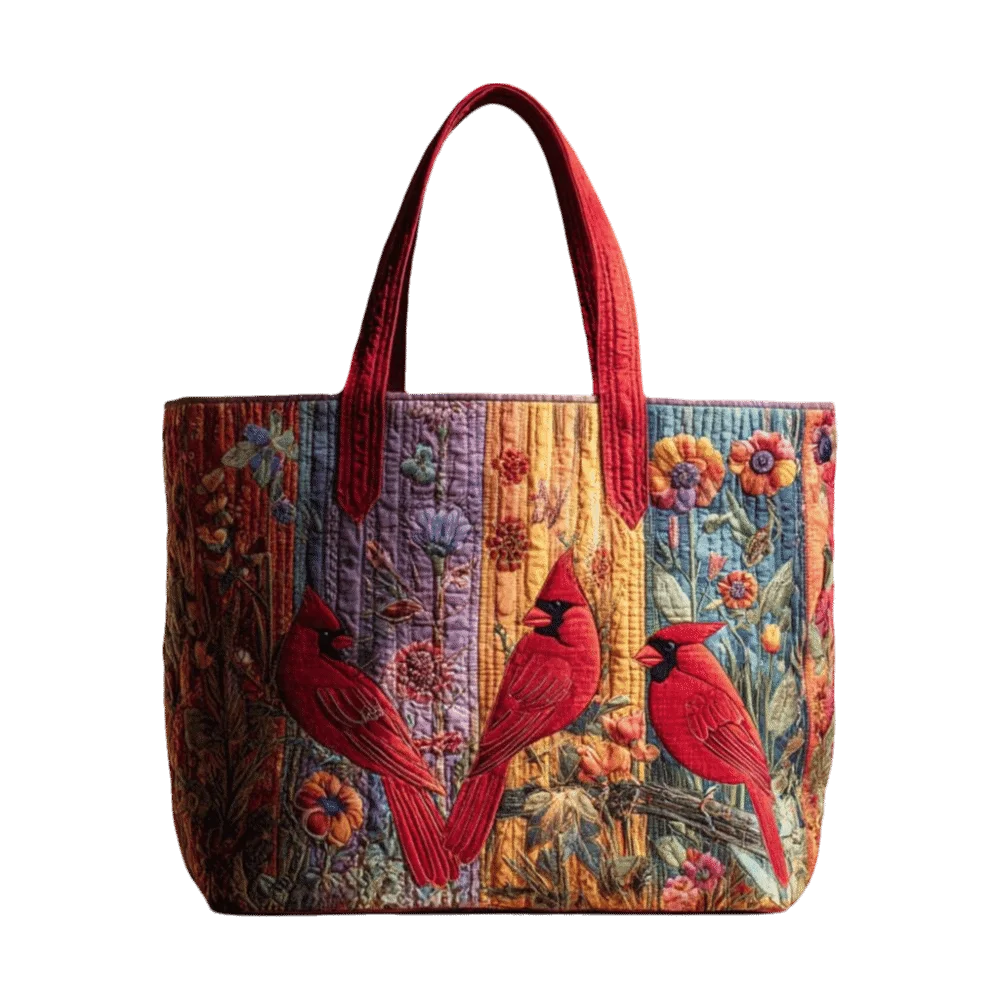 Bolso tote acolchado en estilo floral vintage