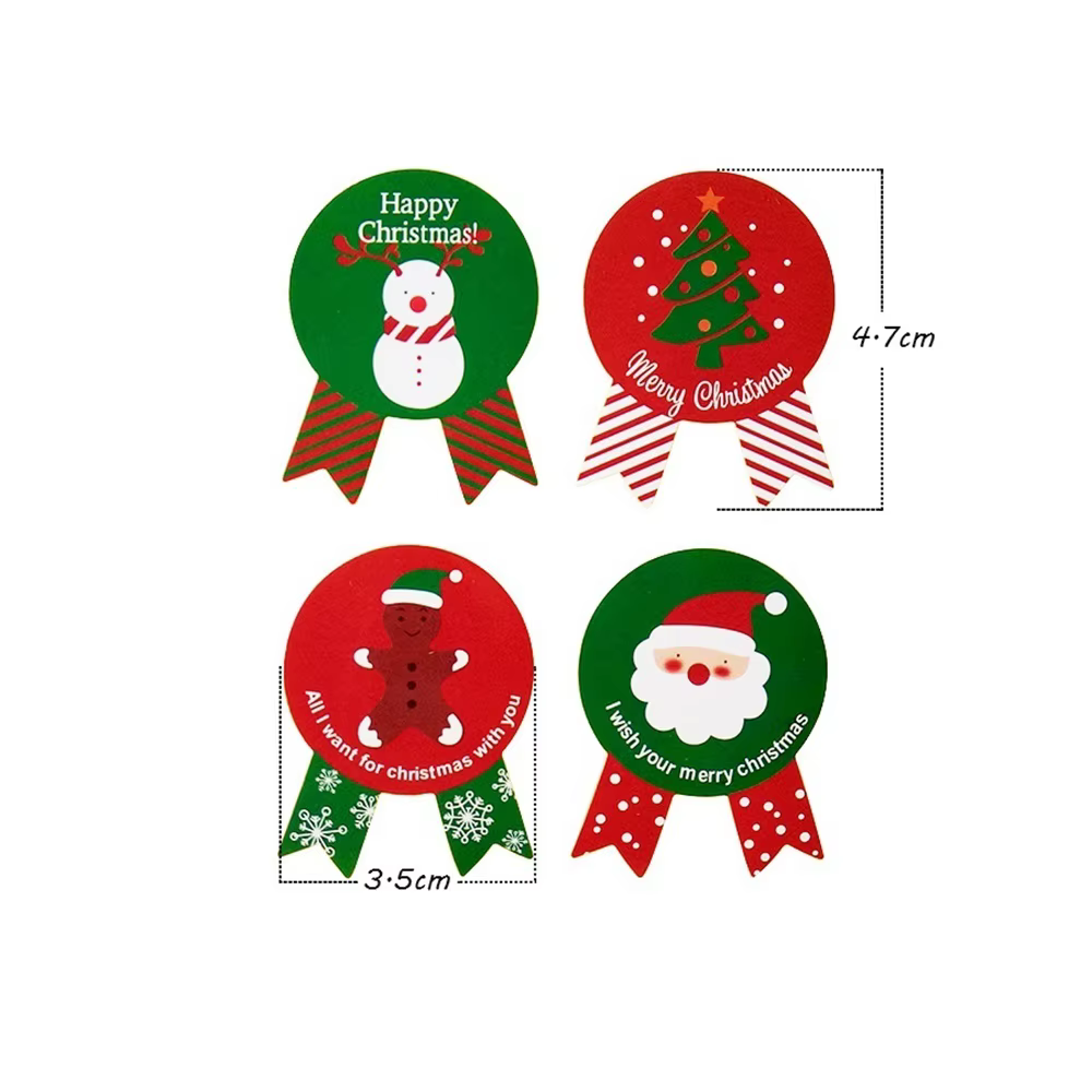 Pegatinas navideñas adhesivas para sellar regalos y paquetes - imagen 5