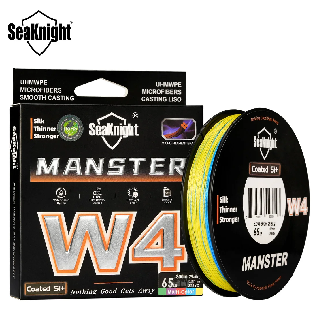 SeaKnight Manster W4 línea trenzada marina X4: alta resistencia