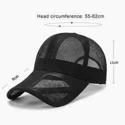 Gorra de pesca mesh transpirable con protección solar