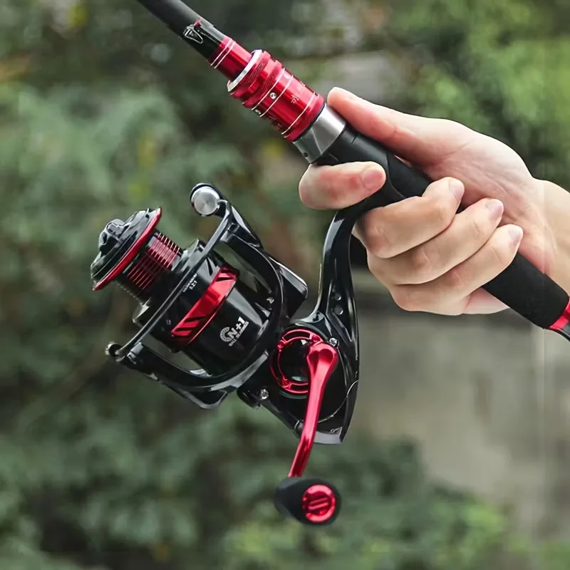 Carrete de pesca giratorio con rodamientos de bolas y arrastre potente - imagen 5