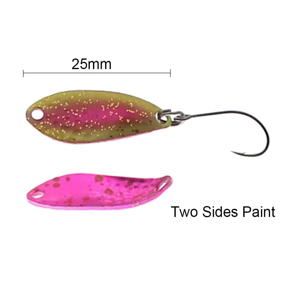 Lures Cuchara de pesca ultraligera eficaz para trucha – colores UV - imagen 4