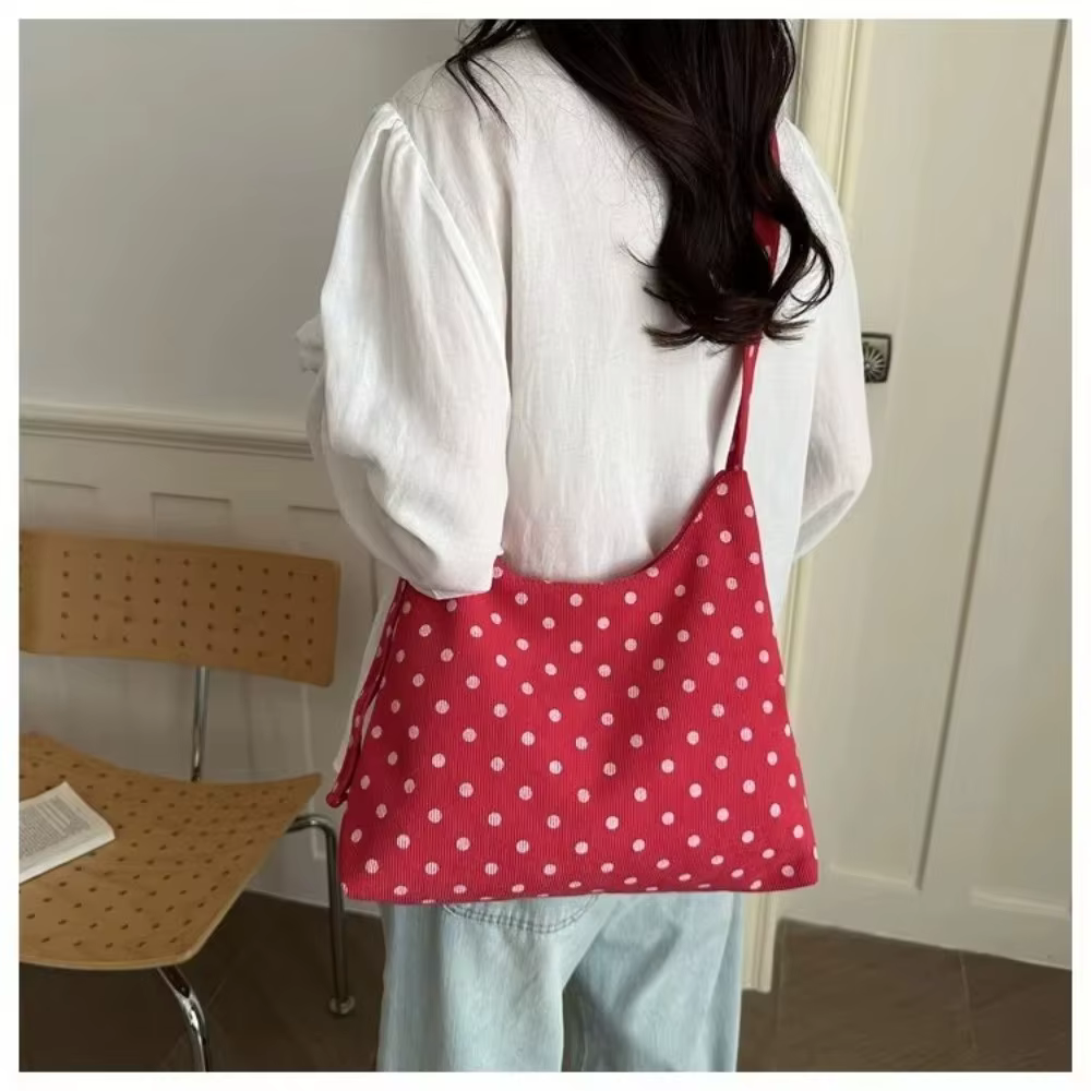 Bolso Hombro Mujer Diseño Puntos con Gran Capacidad