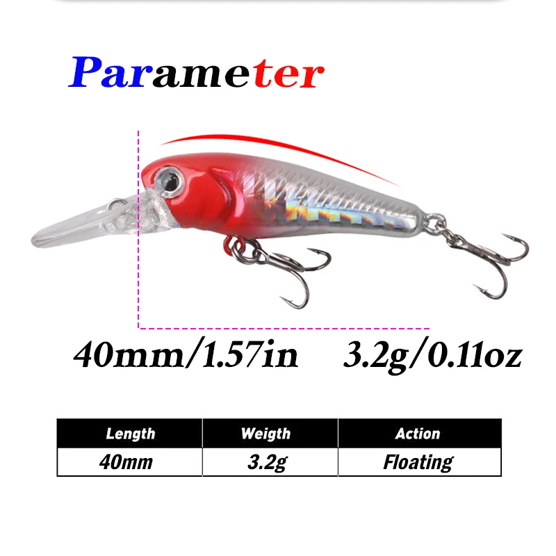 Crankbait flotante para pesca de trucha y perca - imagen 5