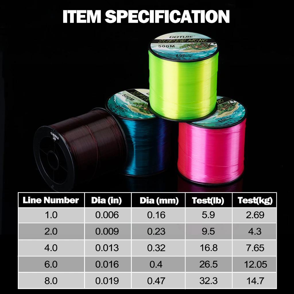 Línea monofilamento nailon Goture súper resistente - imagen 4