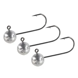 Anzuelos Jig Head con cabeza de plomo y púas para vinilo