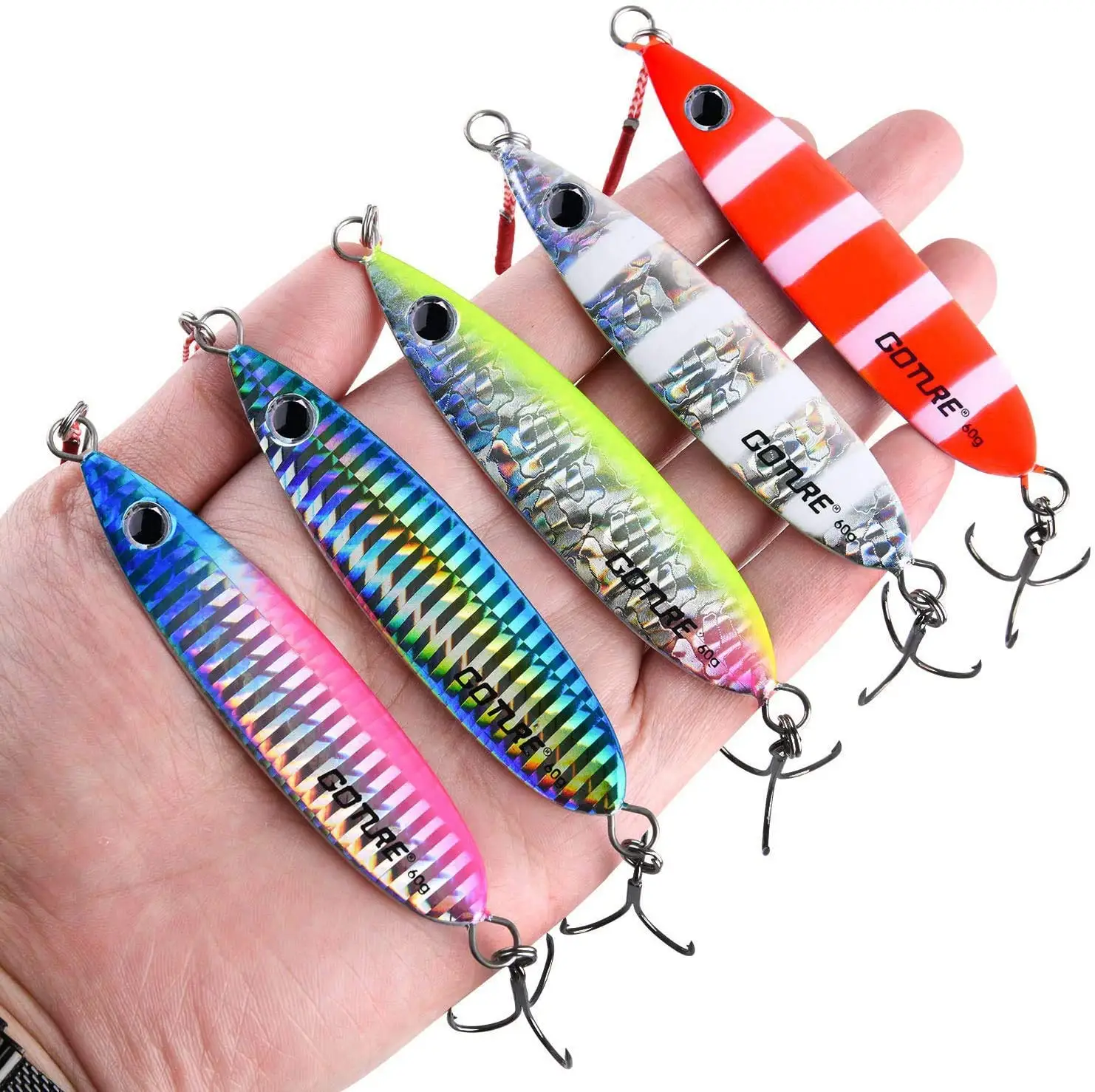 Goture señuelo hundimiento rápido lastrado para pesca en mar - imagen 3