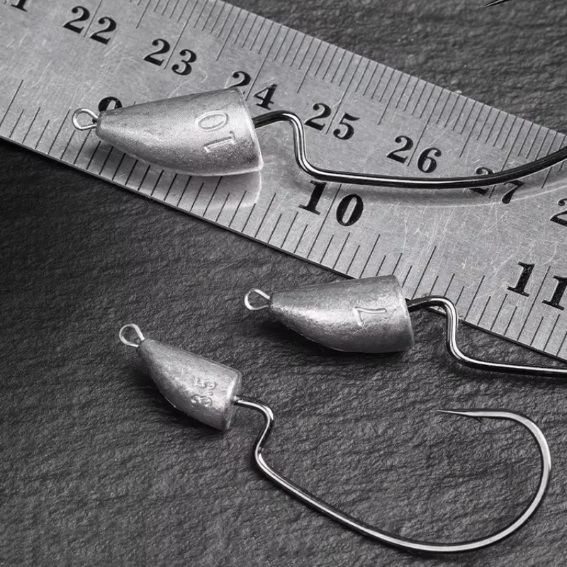 Anzuelos Jig Head Antienredos para Vinilos y Texas Rig - imagen 2