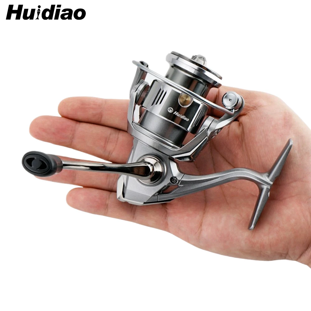 Carrete Ultraligero Huidiao 140g – Mini Giratorio Anti-reversa Finesse - imagen 3