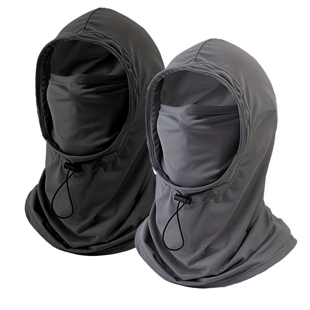 Gorro transpirable con seda helada, máscara y pañuelo para cabeza - imagen 3